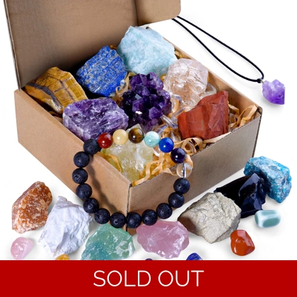 Crystals and Healing Stone box